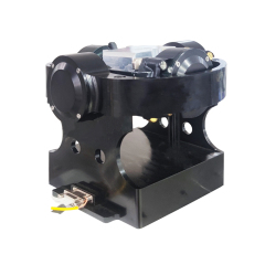 Dual axis rotation mechanism with 150mm cubic frame and top load mounting surface