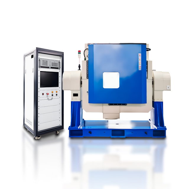Close up of low magnetic leakage drive for <0.2mT field sensitive semiconductor testing