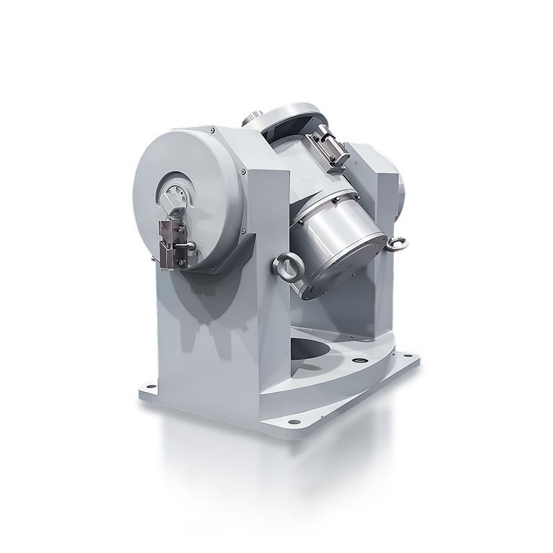 Rotary test stand performing low frequency sinusoidal swaying for satellite attitude sensor validation