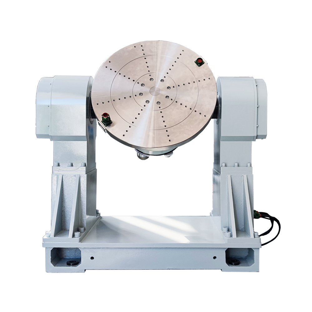 Test stand dimensions with 580mm table diameter and 520mm width on clean laboratory bench