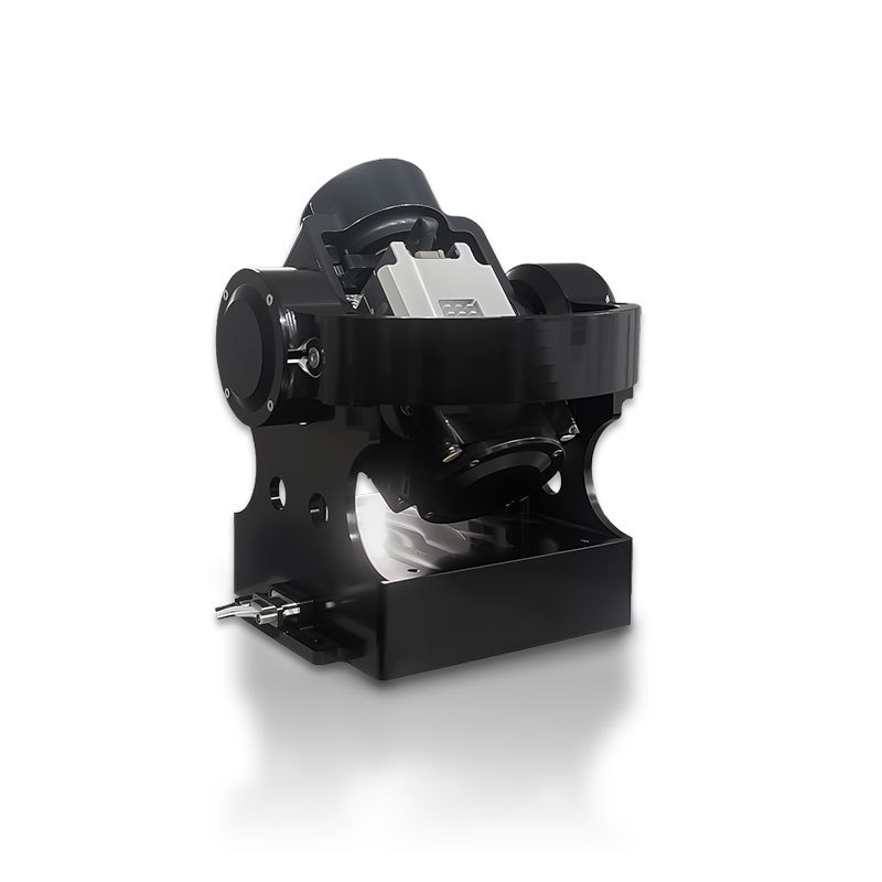 Rotation mechanism performing 0.01 degree per second low speed drift test for IMU calibration