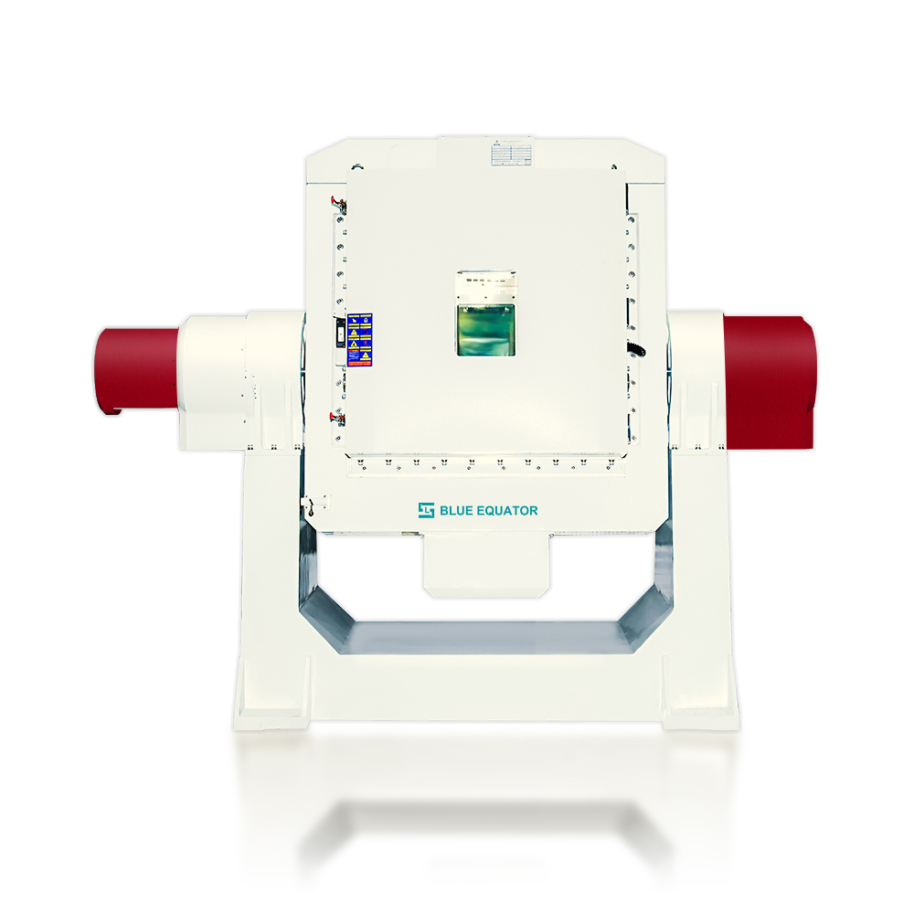 Precision rate table with thermal chamber for aerospace and defense INS test on heavy stand