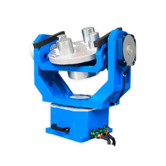 Motion Simulation Rate Table installed in aerospace lab with integrated sensor arrays.