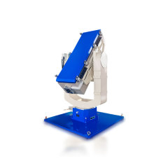 Non-Magnetic Temperature Controlled Turntable used in marine navigation sensor calibration.