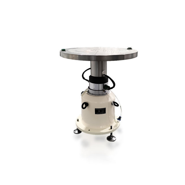 Rate table performing full temperature calibration inside -60 to 70 degree thermal chamber
