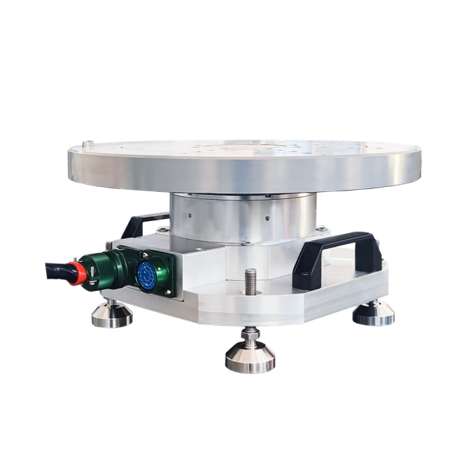 Rate table performing 3000 degree per second high speed test for drone gyro validation