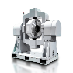 White background product shot of high precision full range three axis simulation rotary table for inertial navigation system calibration