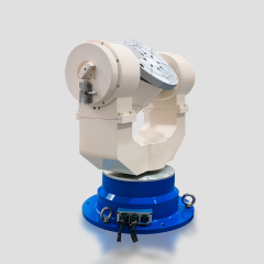 White background product shot of high dynamic precision three axis optical inertial time base simulation test table for inertial navigation system calibration