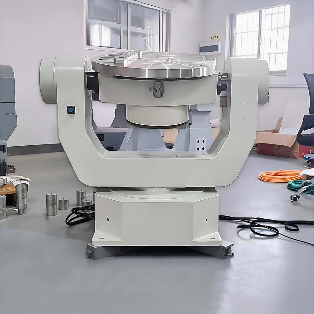 Three axis electric T type inertial navigation test table in scientific laboratory testing setup