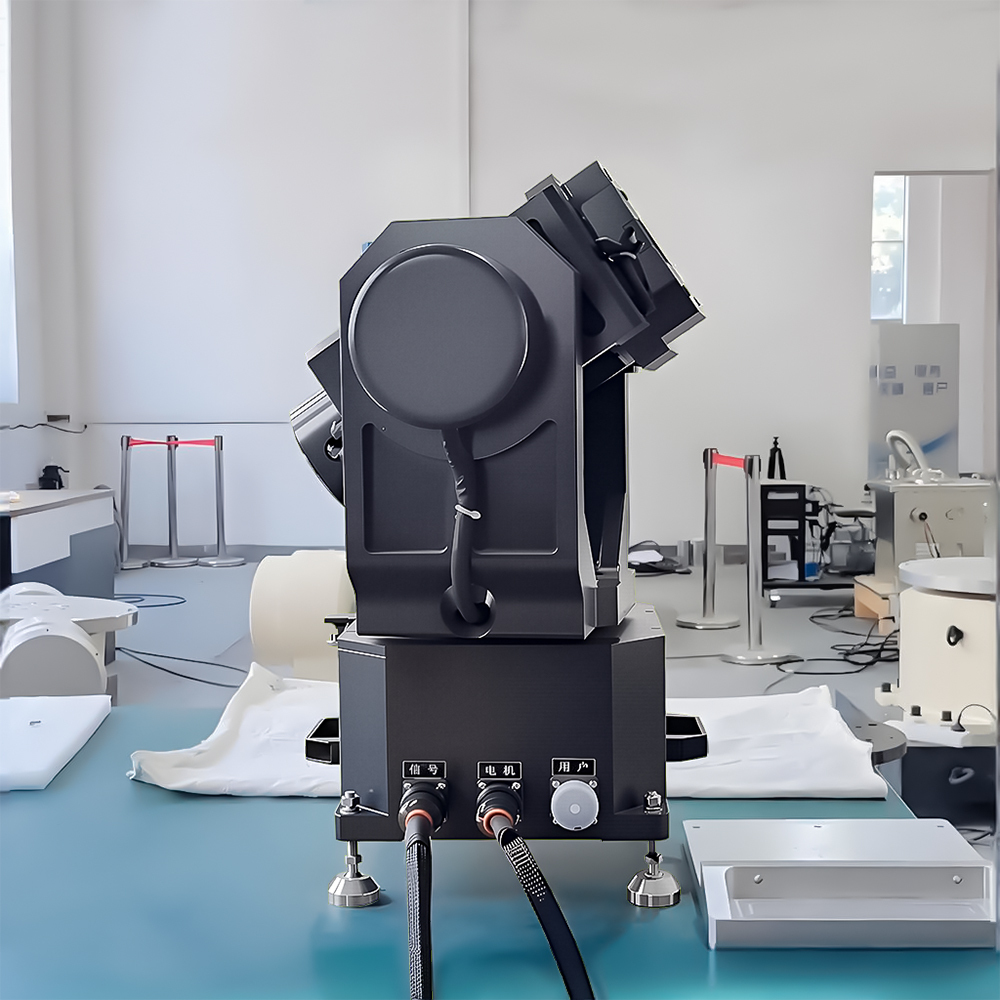 Omnidirectional three axis rate table calibrating satellite inertial navigation system at aerospace center