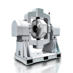 Full range three axis simulation rotary table calibrating satellite inertial navigation system at aerospace center