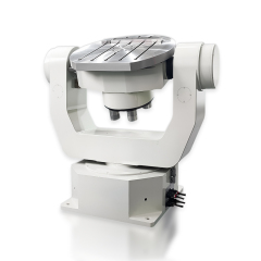 White background product shot of high load capacity three axis inertial navigation test table for aerospace sensor calibration
