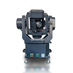 White background product shot of high precision omnidirectional three axis rate table for inertial navigation system calibration