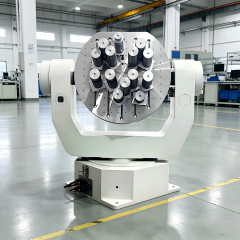 High speed precision rotation test performed on three axis inertial navigation test table