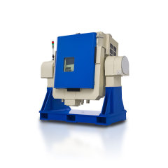 Test stand dimensions with 580mm diameter table and 500mm width on laboratory bench