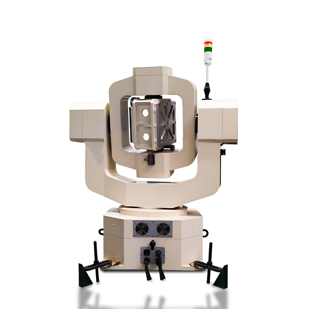 High Dynamic Precision Triaxial Testing Turntable performing rapid dynamic positioning tests.