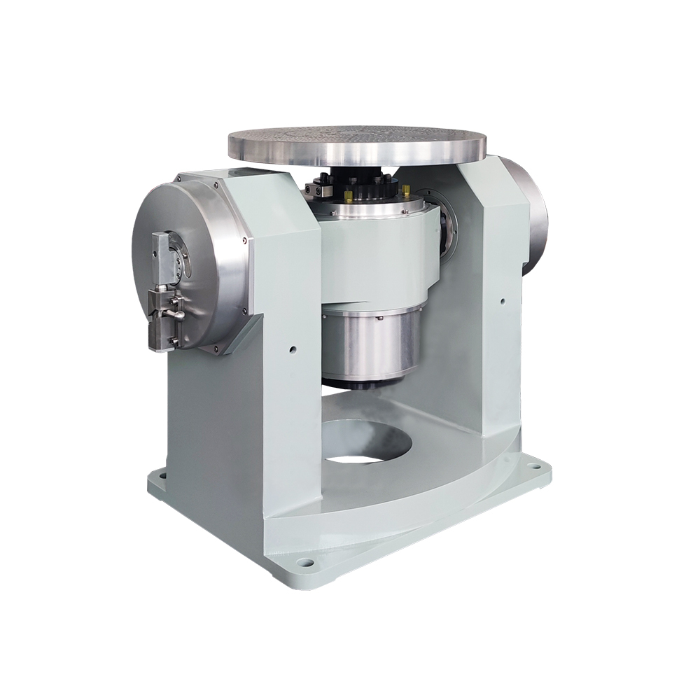 Rotary table performing precision angle adjustment for telescope optical system calibration