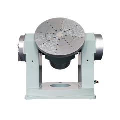 Automated control interface executing laser alignment and robotics joint calibration sequence