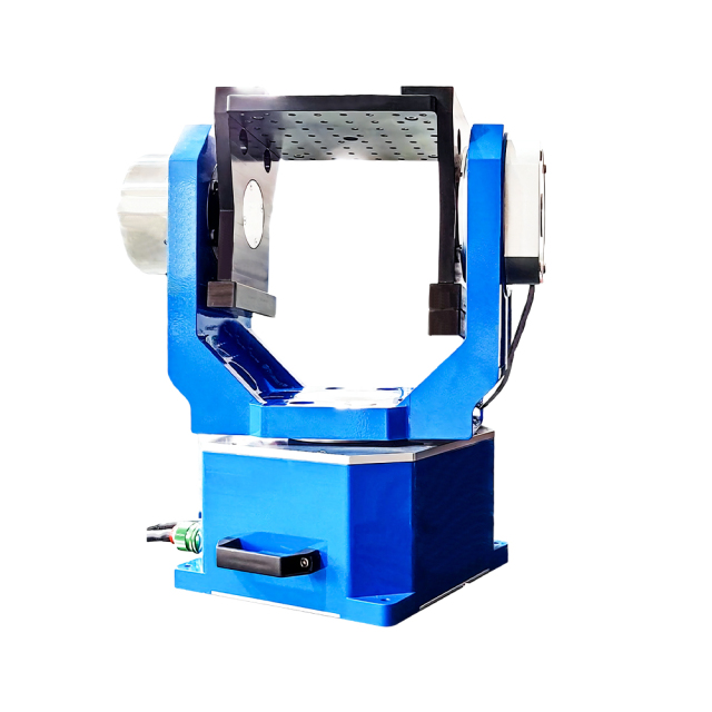 Dual axis U type rate table on laboratory bench for university inertial navigation lab