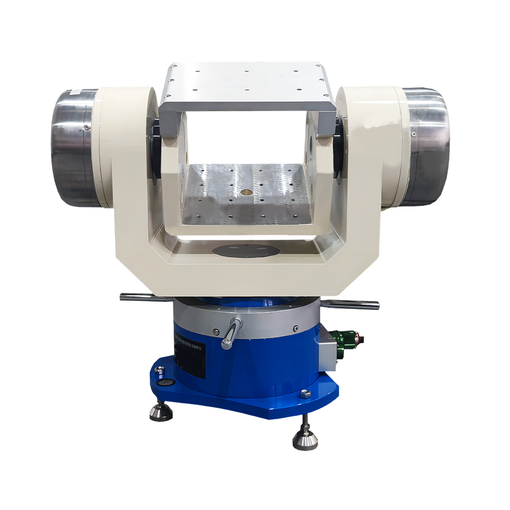 Rotary test stand with 20kg payload capacity and dual axis linkage rate control system