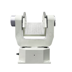 Dual axis test stand with -60 to +60 degree pitch and 0 to ±170 degree azimuth range