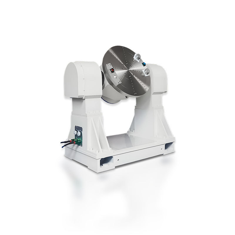 High precision dual axis rate table for INS and spacecraft attitude test on white background