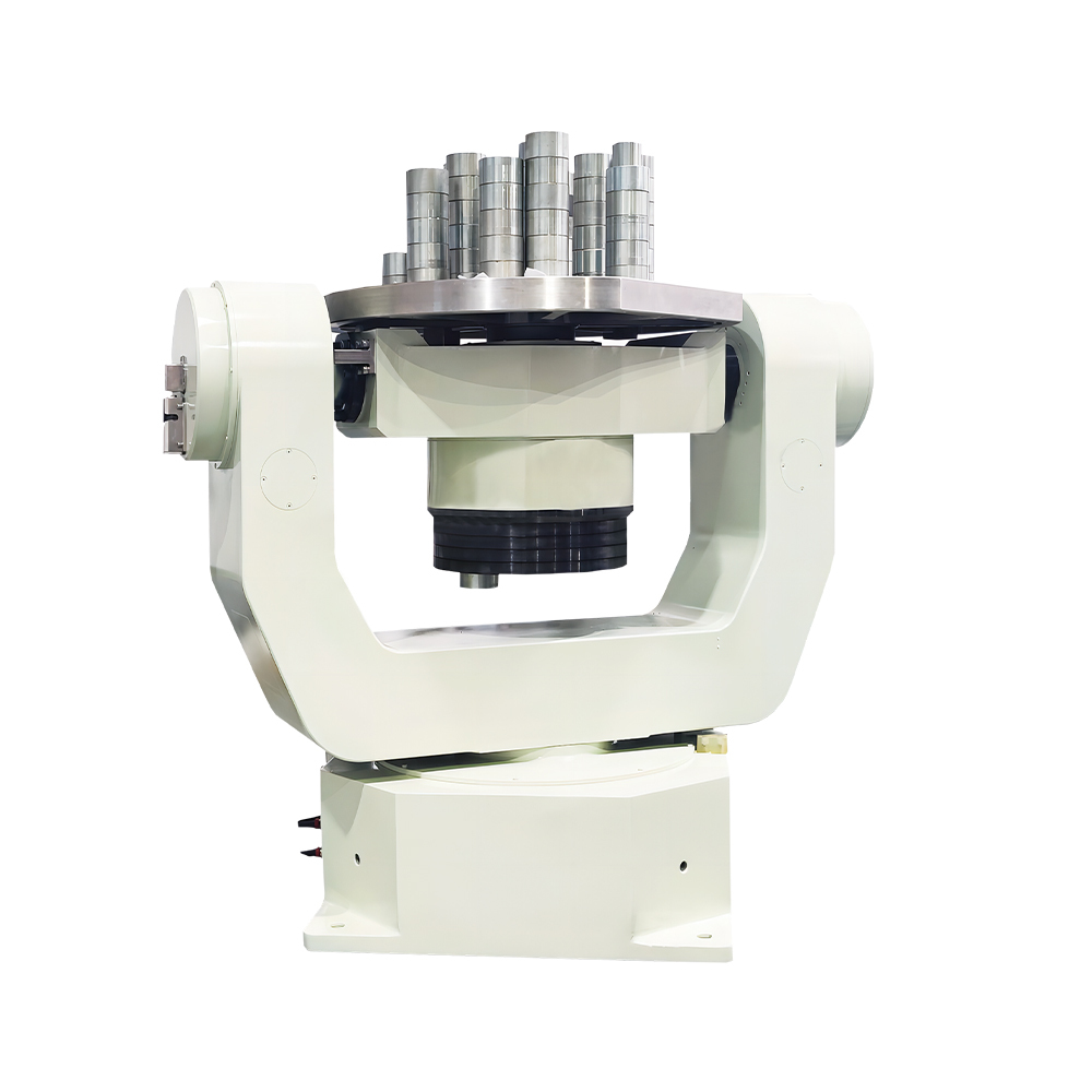 Three axis electric T type inertial navigation test table in industrial automation test workshop