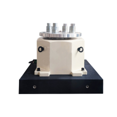Close up of high precision drive system for ±5 arcsec accuracy and high bandwidth control