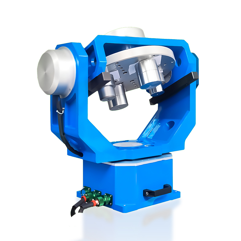 Gyroscope Test Stand executing multi-speed rotation for speed sensor calibration.