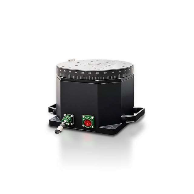 Single axis rotary test stand for precision motion simulation on white background