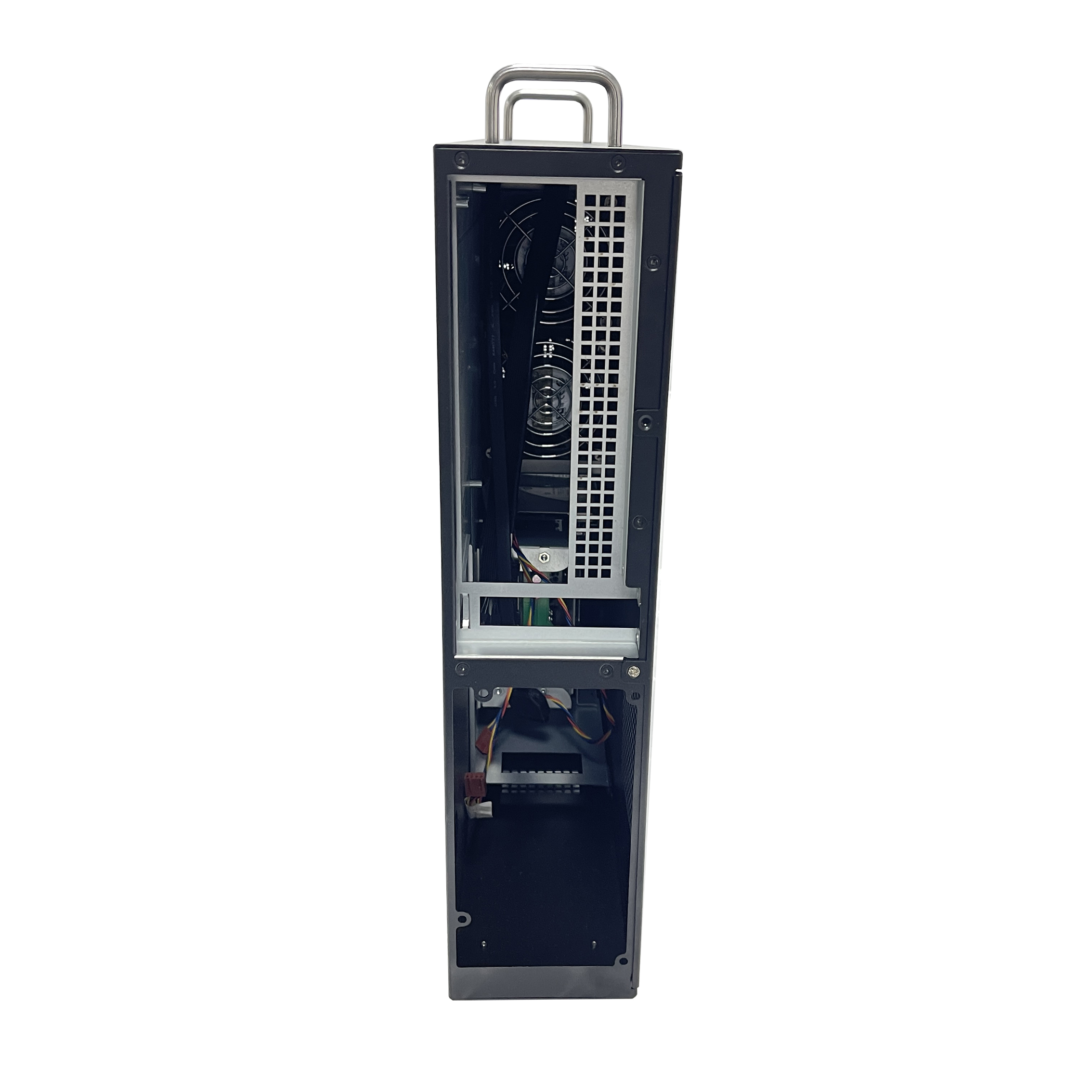 2U tower chassis with 2 hotswap HDD tray