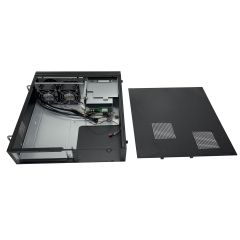 2U tower chassis with 2 hotswap HDD tray