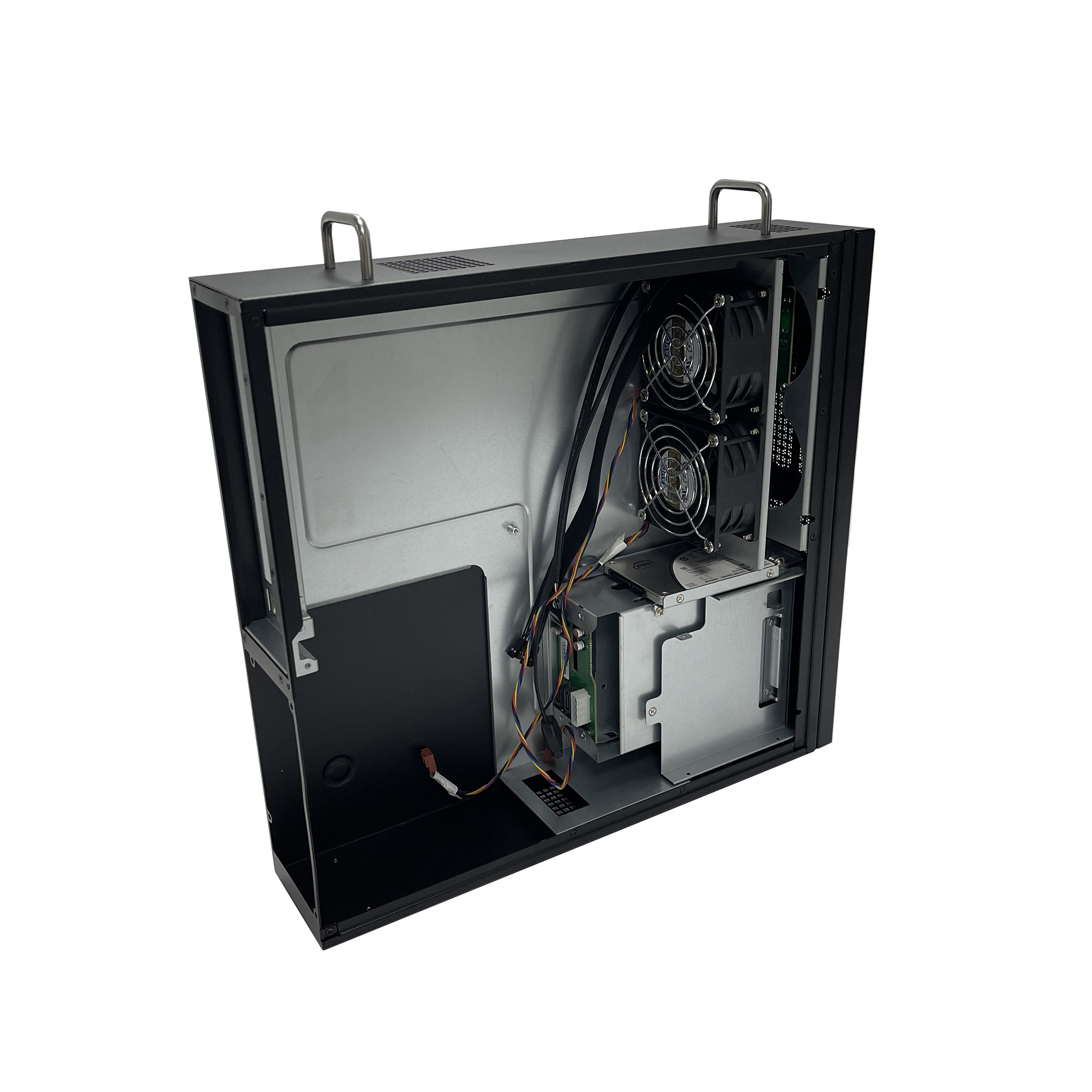 2U tower chassis with 2 hotswap HDD tray