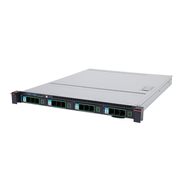 1U 4-bay hot swap storage chassis 580mm depth