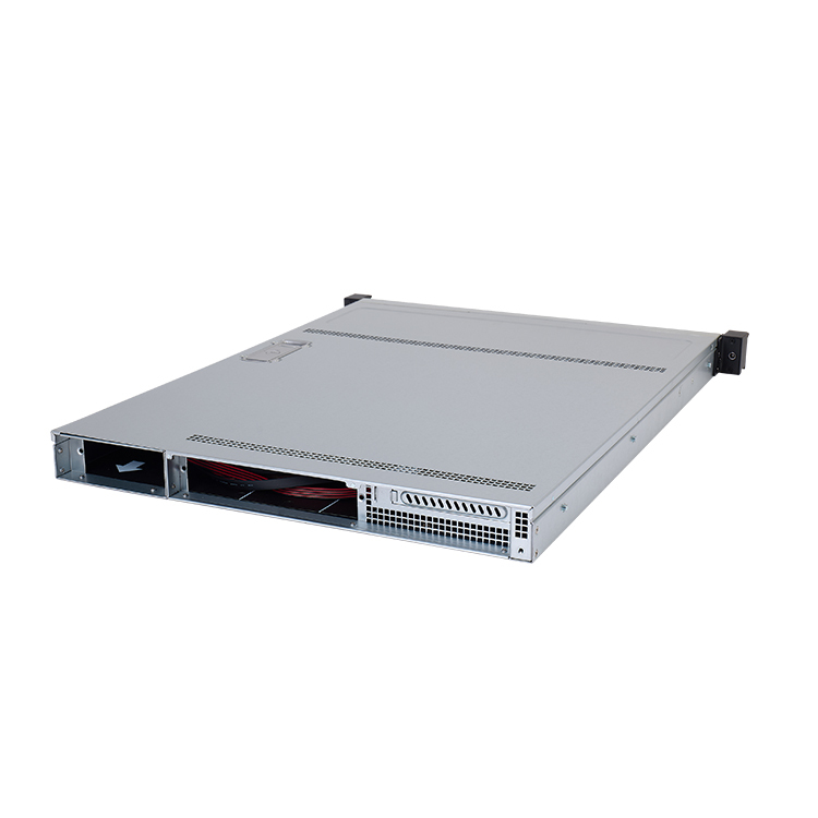 1U 4-bay hot swap storage chassis 580mm depth