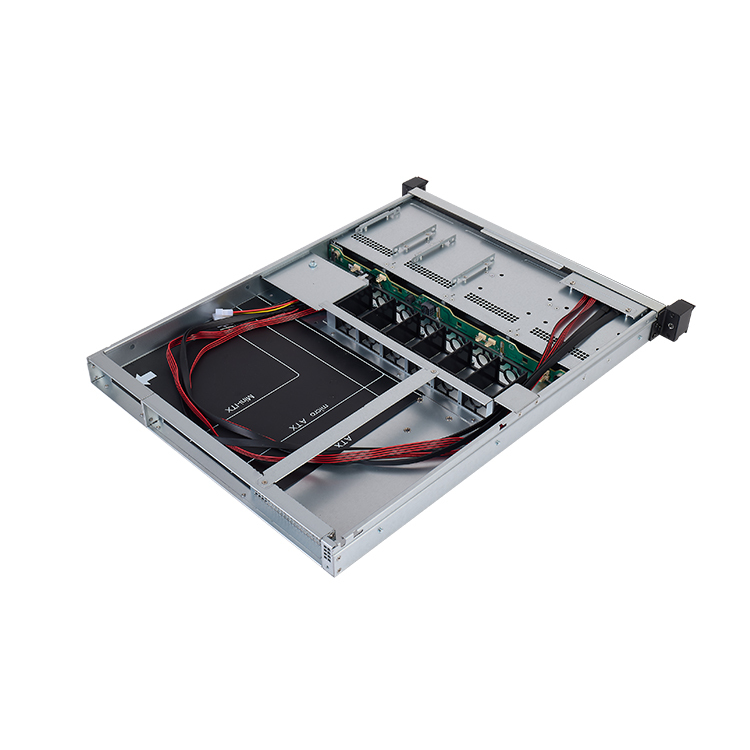 1U 4-bay hot swap storage chassis 580mm depth