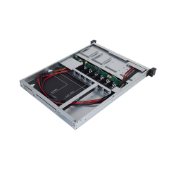 1U 4-bay hot swap storage chassis 580mm depth