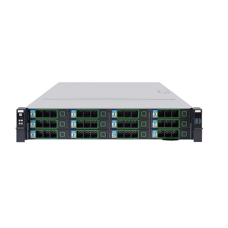 2U 12-bay hot swap storage chassis