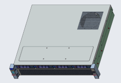 2U 4-bay hot swap storage chassis 400mm depth