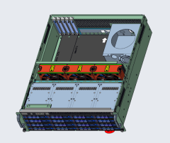 3U 16-bay hot swap storage chassis 550mm depth