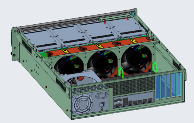 3U 16-bay hot swap storage chassis 550mm depth