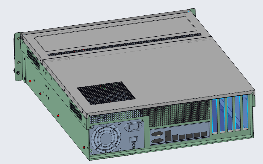 3U 16-bay hot swap storage chassis 550mm depth