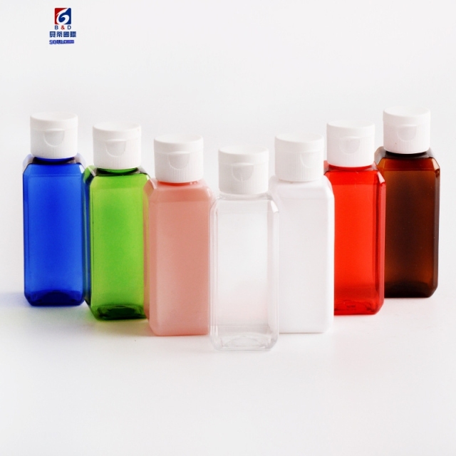 50ml Cosmetics bottle, plastic screw bottle cap