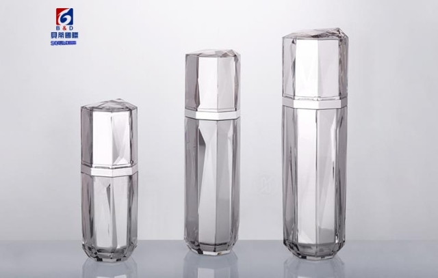 High-grade Acrylic Diamond Set Bottle 30/60/100ml Lotion Pump Bottle,Classic 5/10/15/30/50G Acrylic Cream Jar