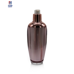 Purple Gold Acrylic Vacuum Set Bottle 30/50/100ML Lotion Pump Bottle,Classic 30/50G Acrylic Cream Jar