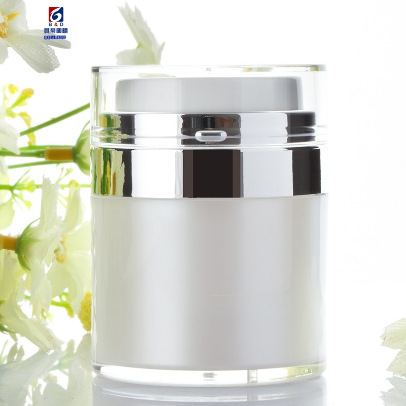 15/30/50G Pearl White Vacuum Pressing Bottle Acrylic