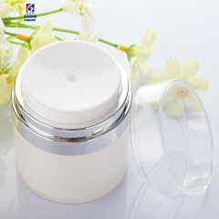 15/30/50G Pearl White Vacuum Pressing Bottle Acrylic