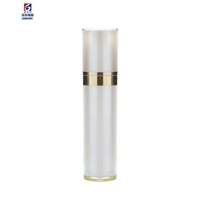 Gold Tapered Acrylic Set Bottle Acrylic 120ML Lotion Pump Bottle,Classic 30/50G Acrylic Cream Jar