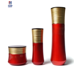 Acrylic Set Bottle Gold Threaded Cover 30/120ml Lotion Pump Bottle,Classic 50G Acrylic Cream Jar