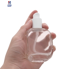 65ml Transparent Glass Portable Pressure Bottle